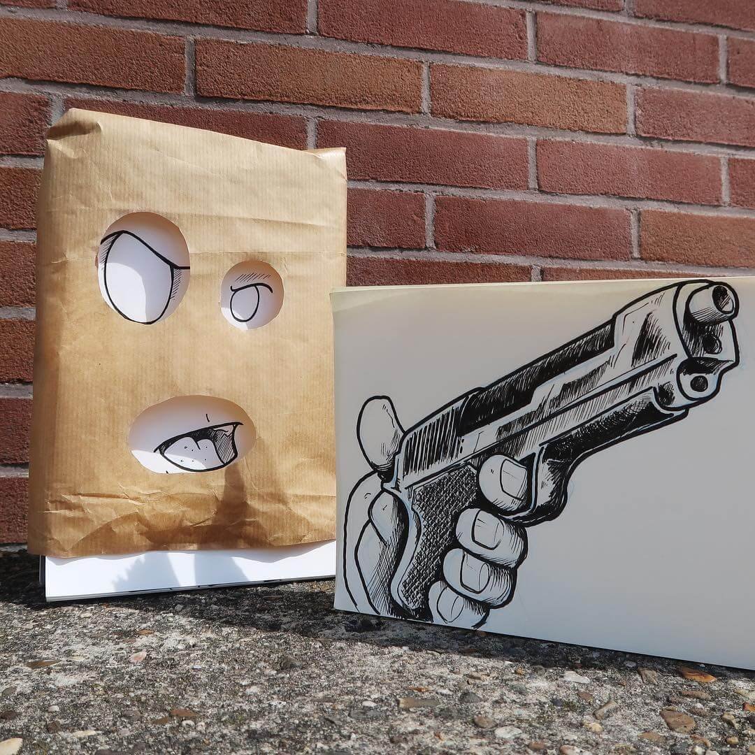 Ele cria divertidas ilustrações que não se contentam com apenas uma folha de papel • divertidas ilustracoes que nao se contentam com apenas uma folha 13
