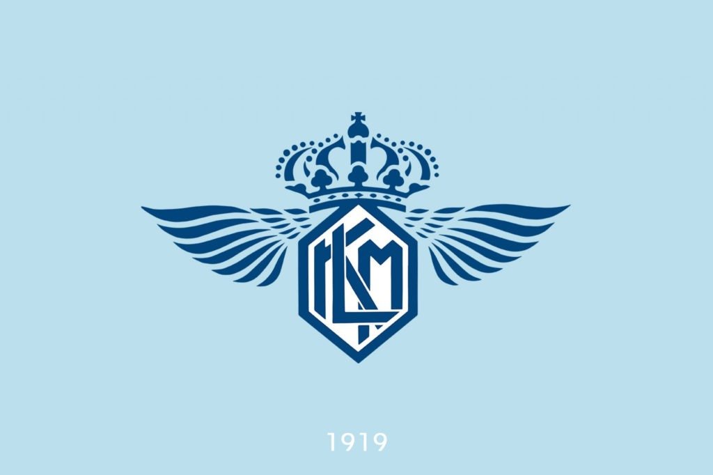Em comemoração aos seus 100 anos, a KLM nos contou a história de seus logotipos • 1919