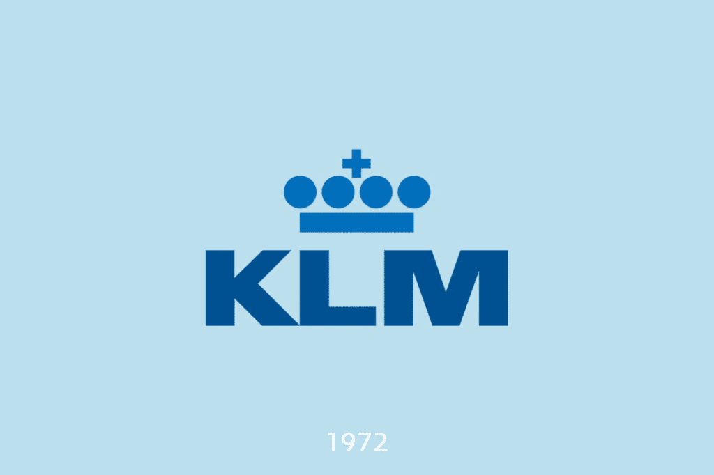 Em comemoração aos seus 100 anos, a KLM nos contou a história de seus logotipos • 1972