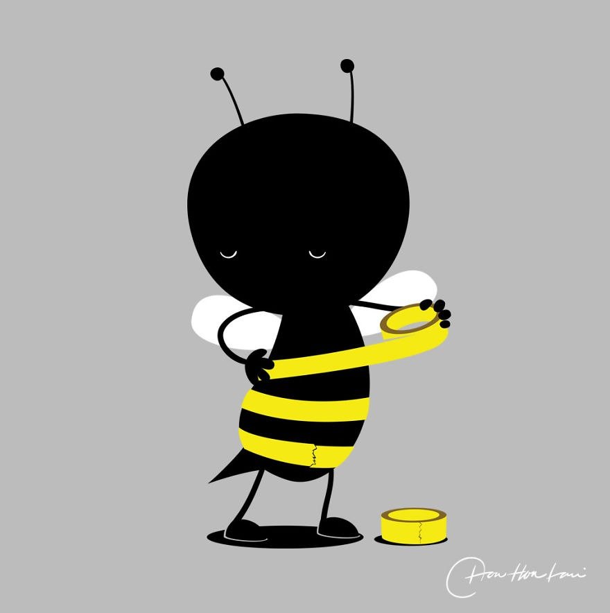 A vida secreta dos animais nas divertidas ilustrações de Chow Hon • a vida secreta dos animais nas divertidas ilustracoes de chow hon 3