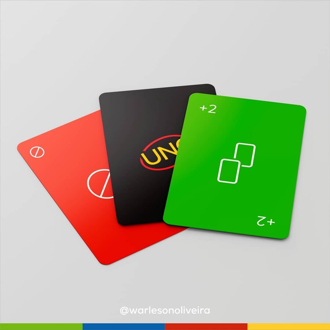 O jogo de cartas UNO ganha versão minimalista no projeto conceitual do  designer Warleson Oliveira • Designerd
