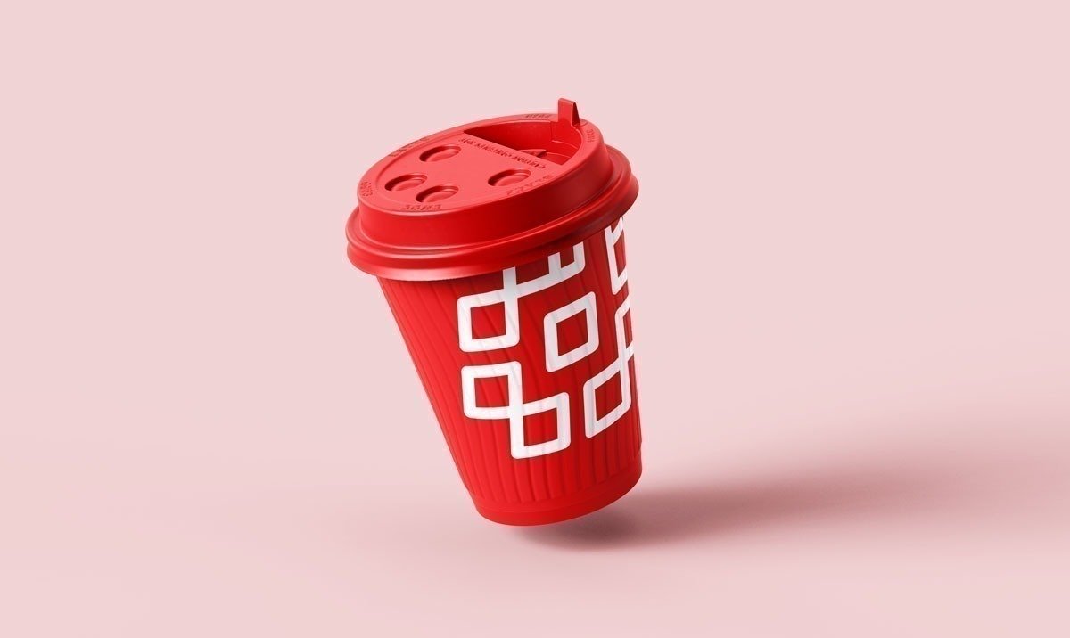 Mockup de copo de café