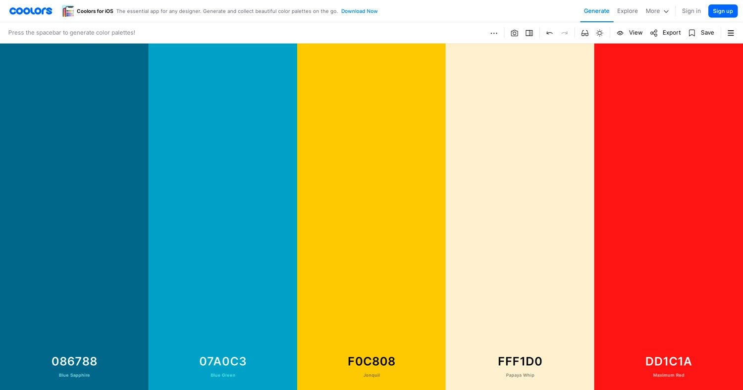 Gerar e criar belas paletas de cores [+8 Ferramentas]