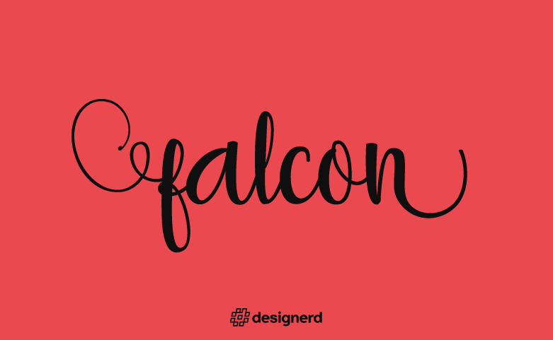 Fontes gratuitas com glifos: Fonte Falcon