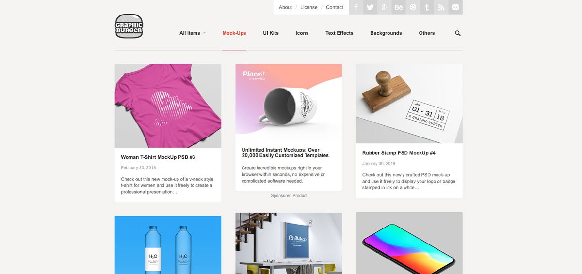 15 sites de mockup que todo designer deveria conhecer • sites mockup graphic burger