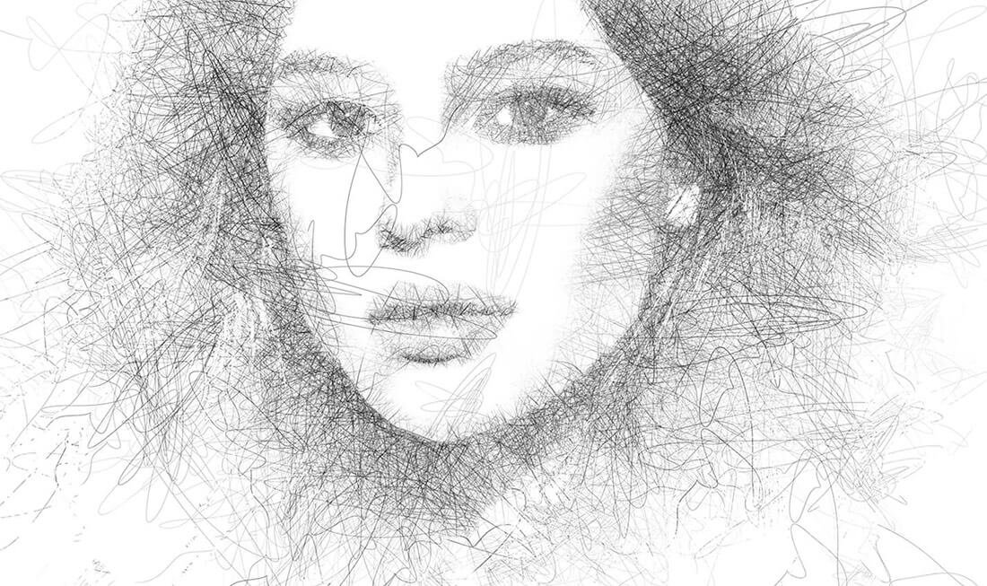30 Actions de Photoshop para transformar foto em desenho • action transformar foto em desenho gratis 14