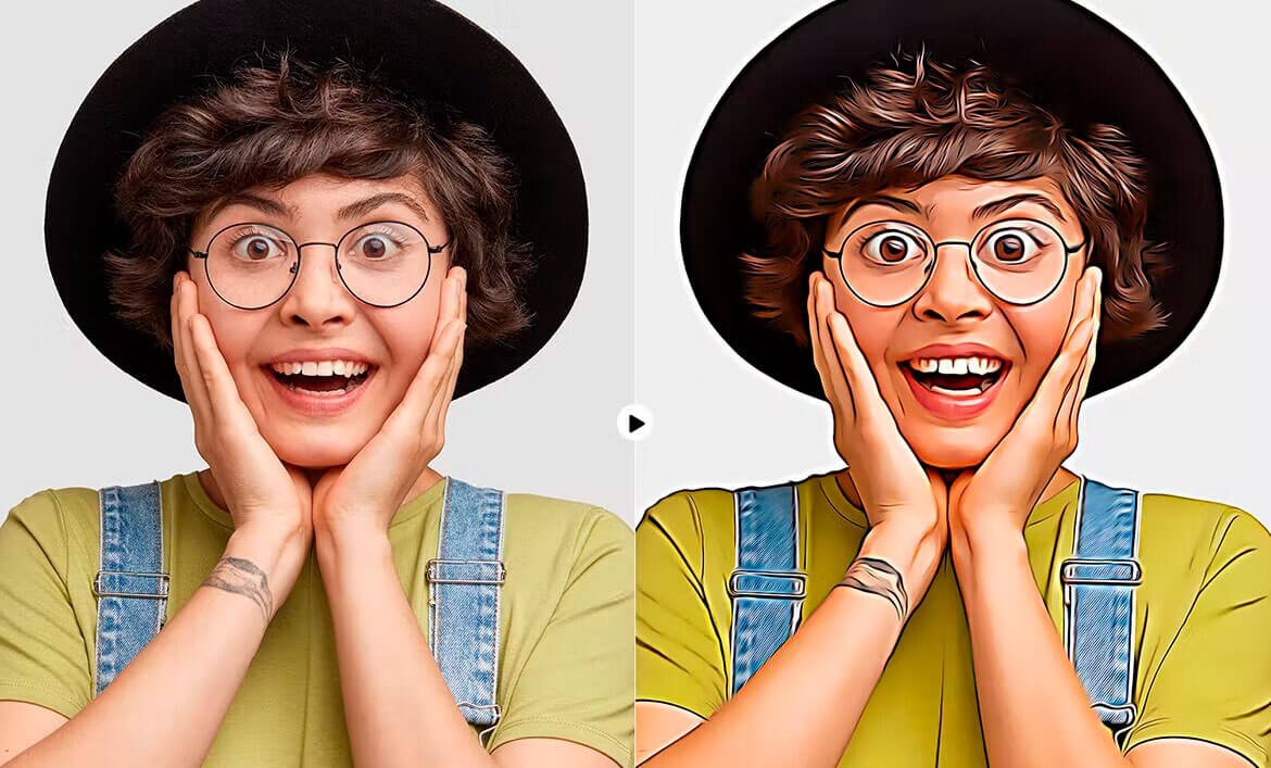 30 Actions de Photoshop para transformar foto em desenho • transformar foto em desenho photoshop 8