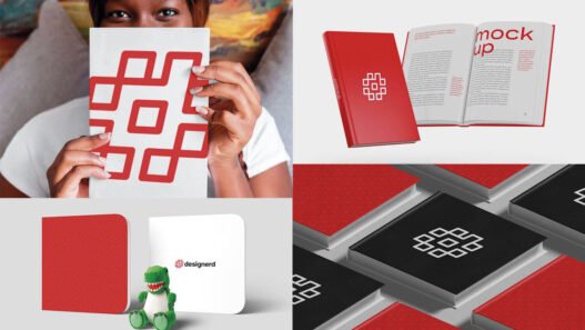 Mockup de Livro: 35 modelos (grátis e premium) para baixar • mockup livro 1