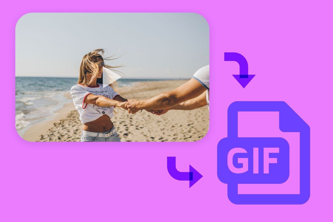 Transforme GIF em vídeo, Converter GIF para vídeo online