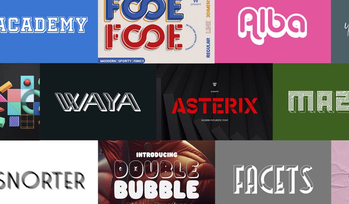 Fontes 3D: 20 opções gratuitas e premium para download • fontes 3d 1