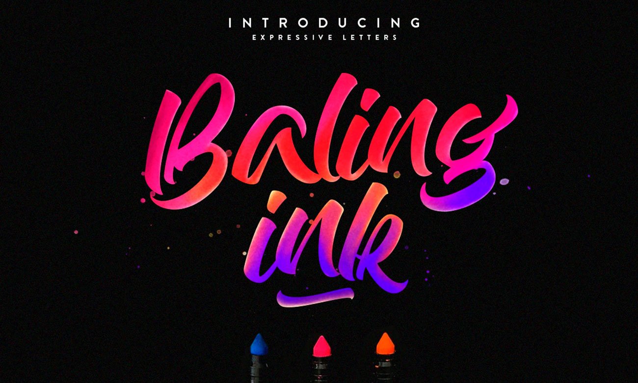 Fontes de Lettering: 30 Opções Gratuitas e Premium para Download • baling ink fonte lettering