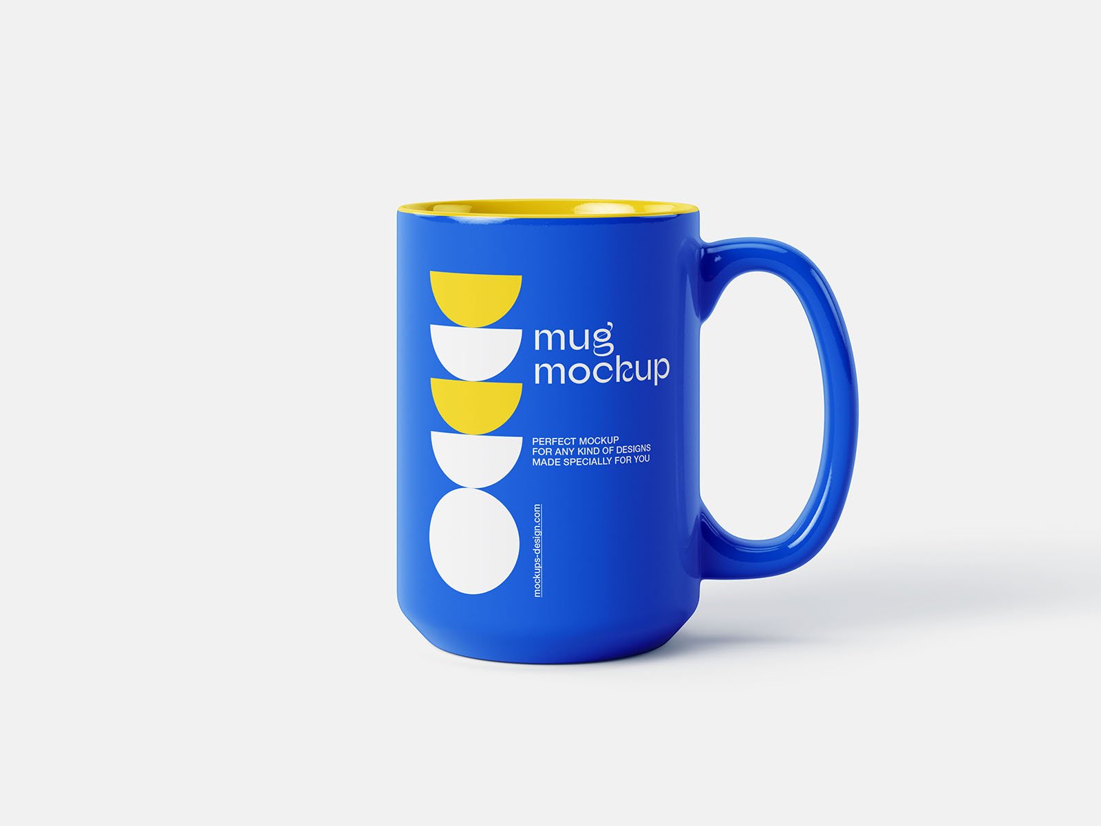 Maquete de caneca grande de café