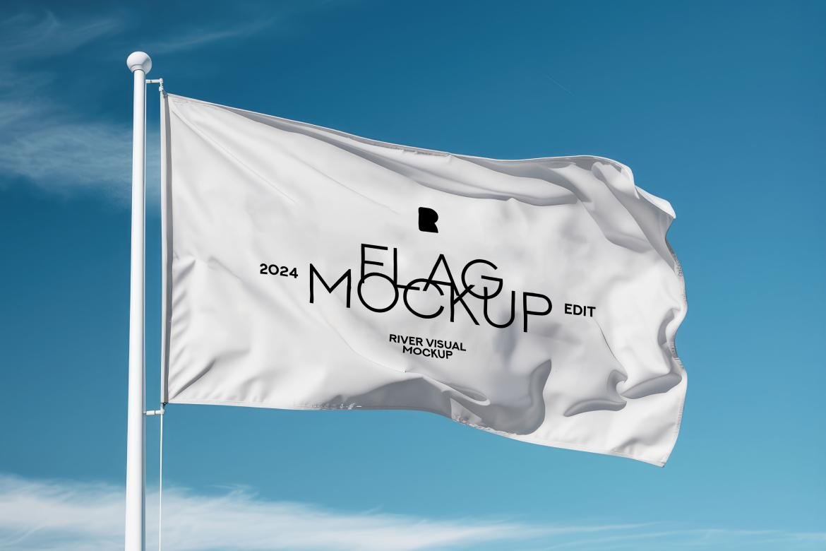 Mockup de Bandeira Grátis