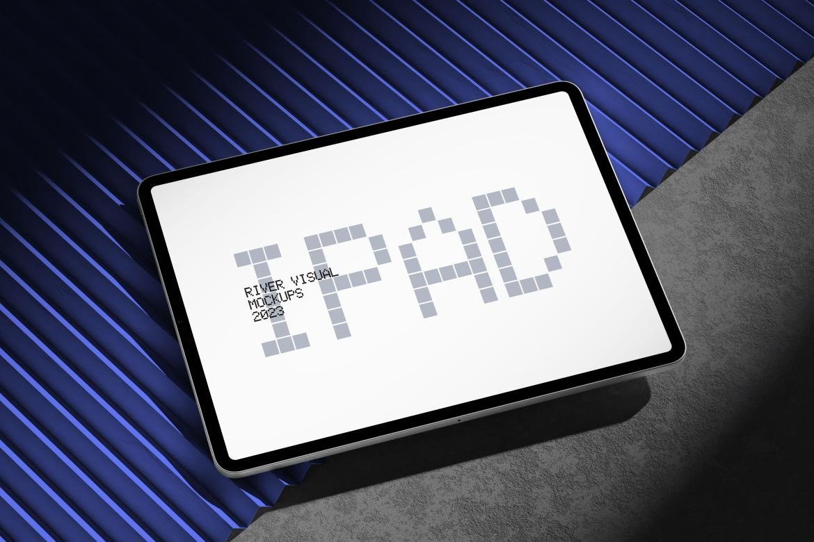 Mockup Gratuito de iPad Pro 12,9" Bordas Afiadas