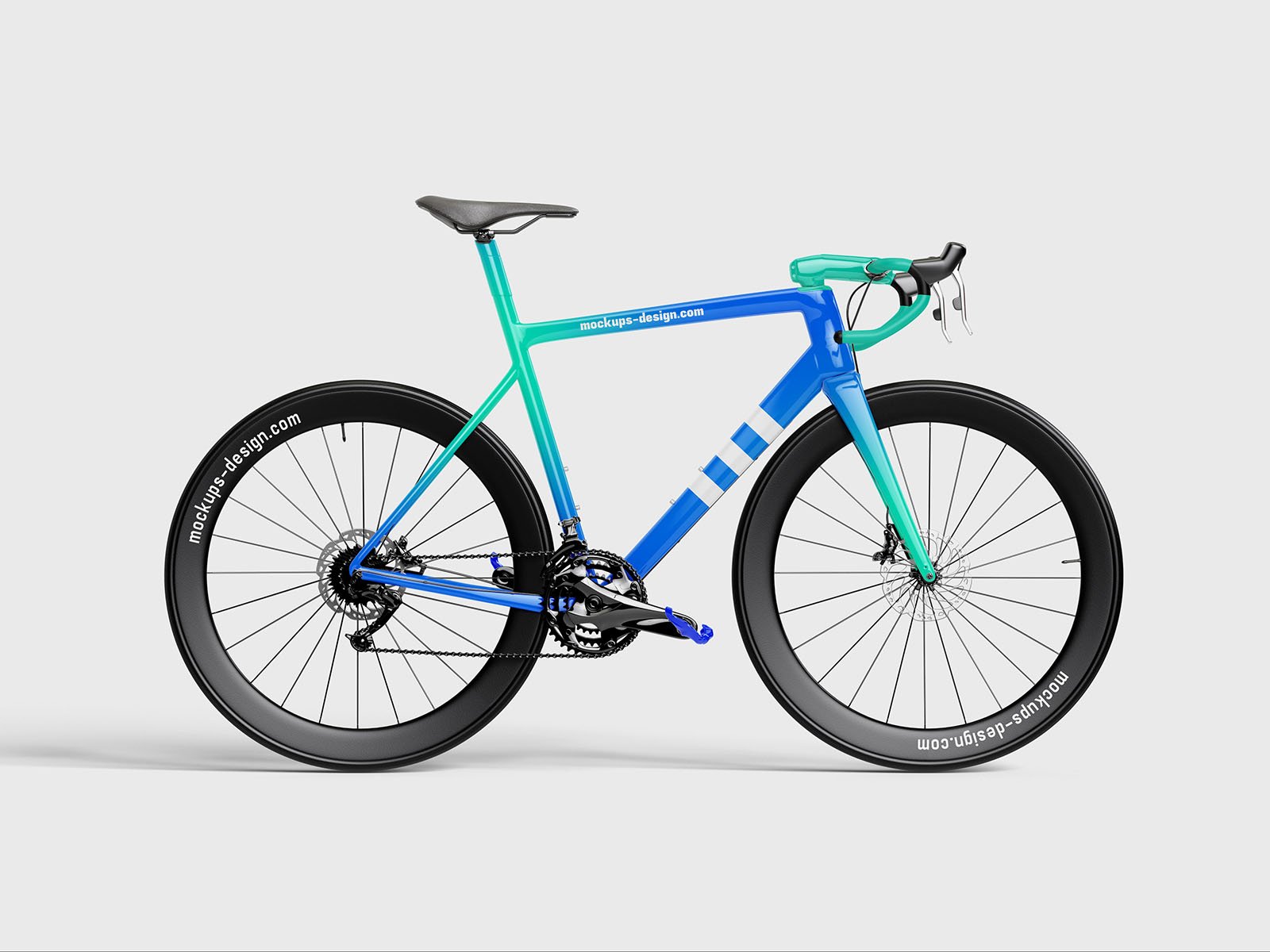 Mockup de bicicleta de estrada.