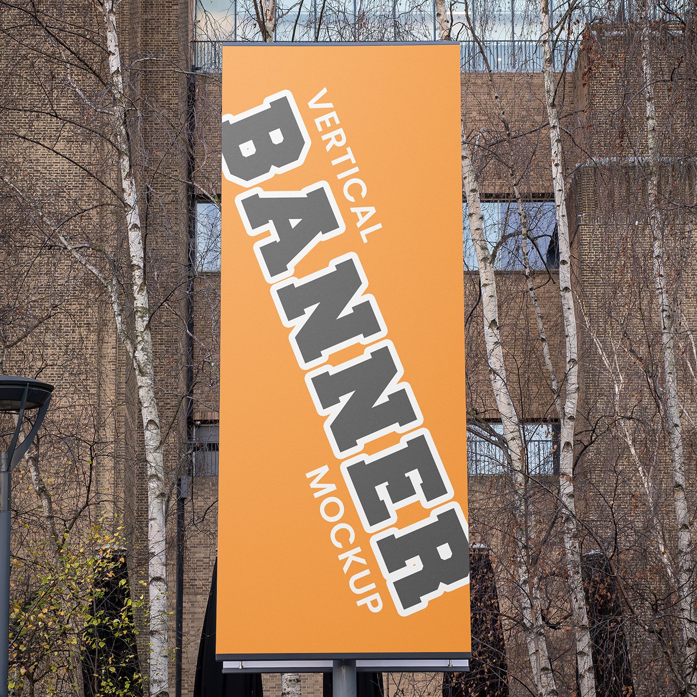 Mockup Gratuito de Banner da Tate Modern