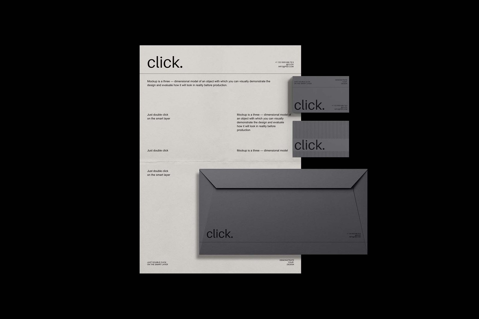 Clique — Mockup de Identidade Visual Vol.3