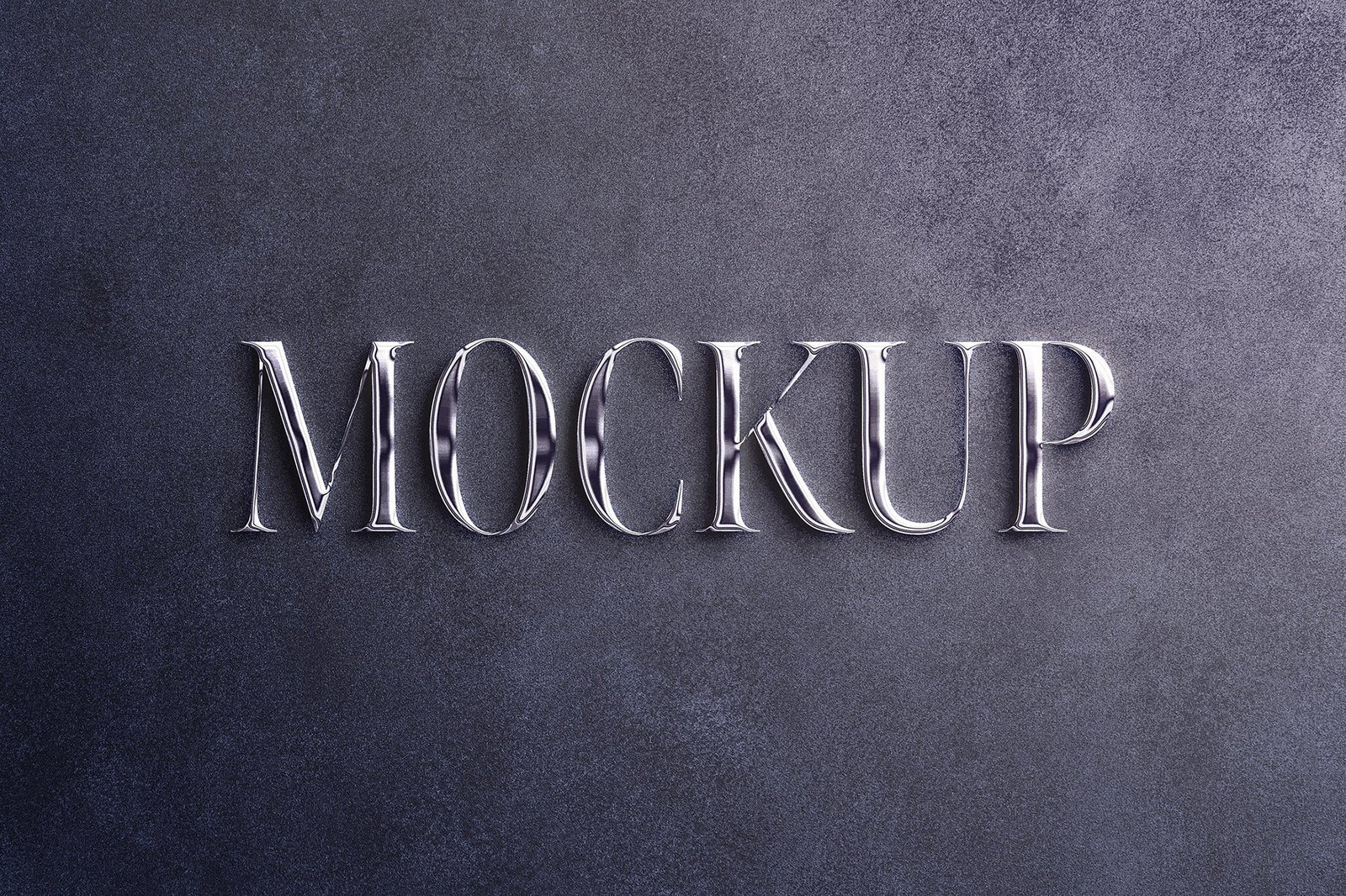 Rápido Mockup do Logotipo de Prata