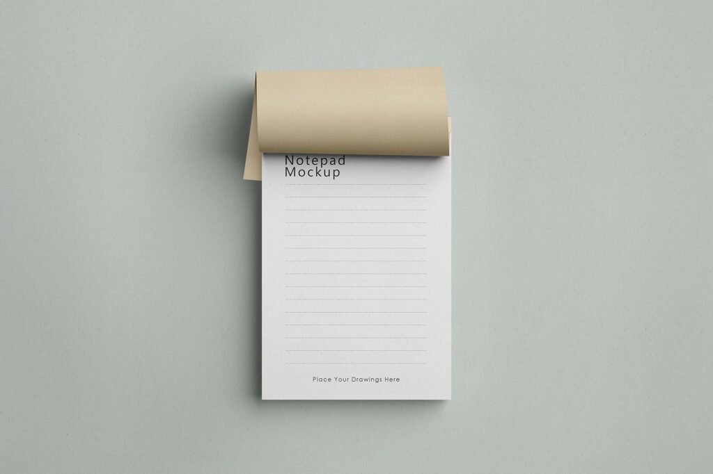 Mockup de Bloco de Notas Realista Vol.1 • Designerd