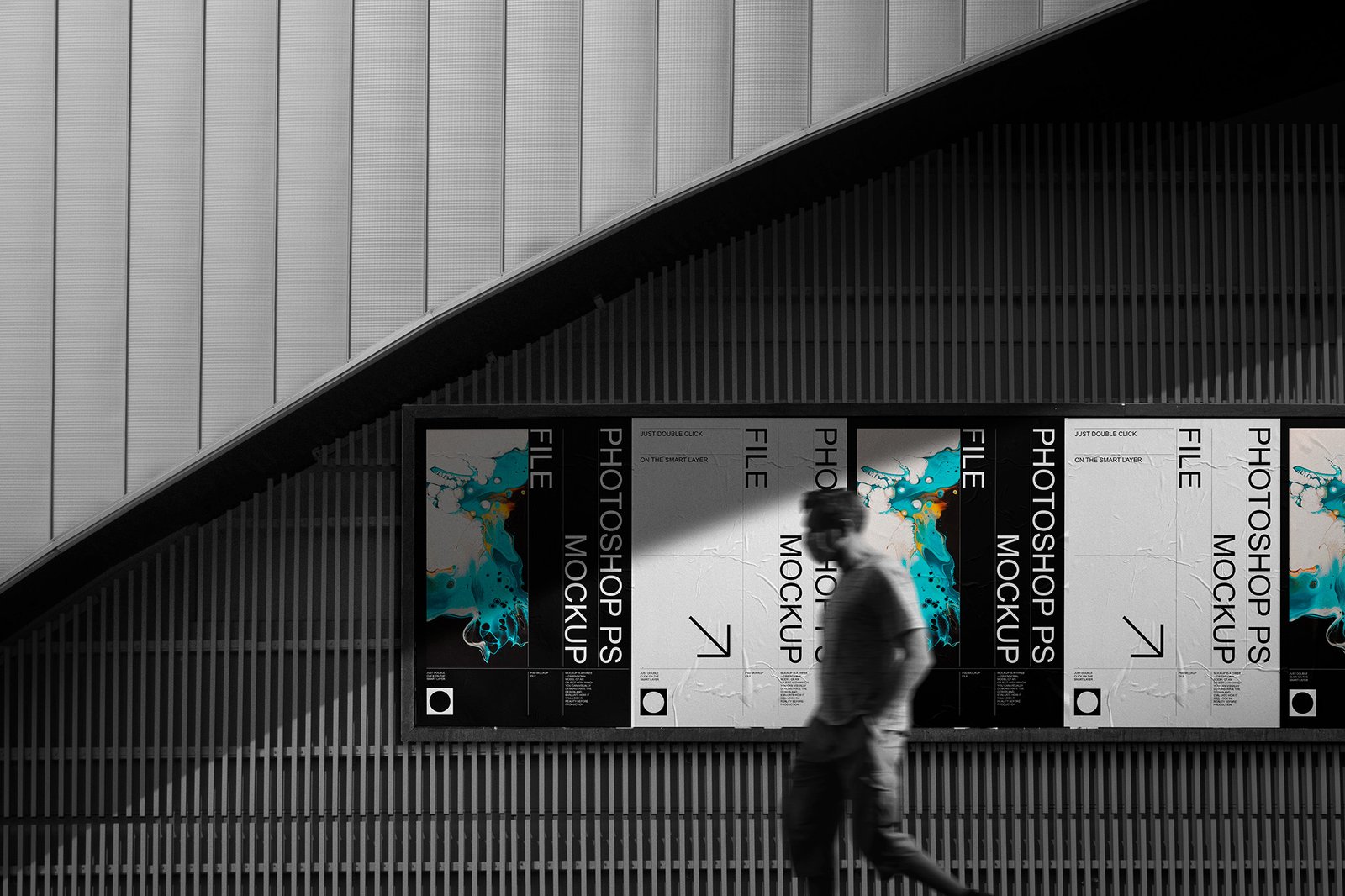 Mockup de Pôster do Metrô