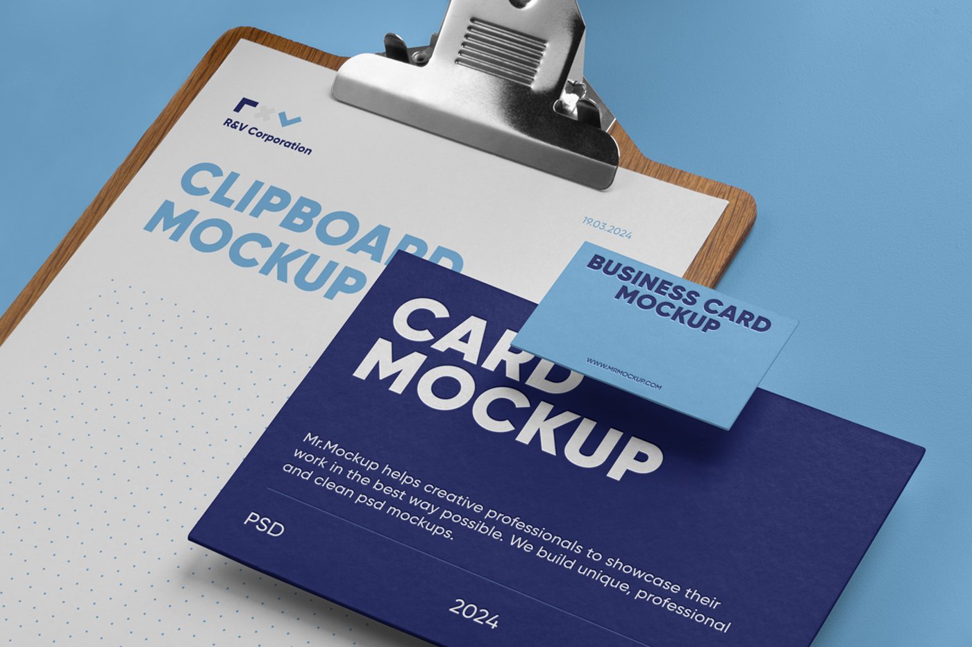 Mockup de Conjunto de Papéis Corporativos Gratuitos