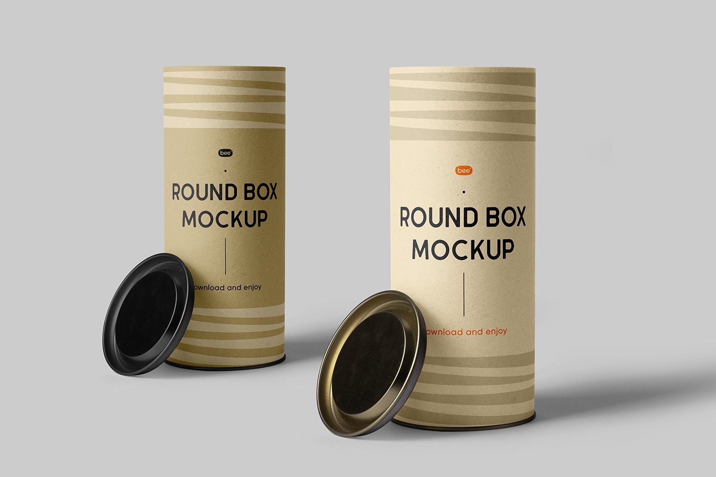 Mockup de Caixa de Tubo Aberto Grátis