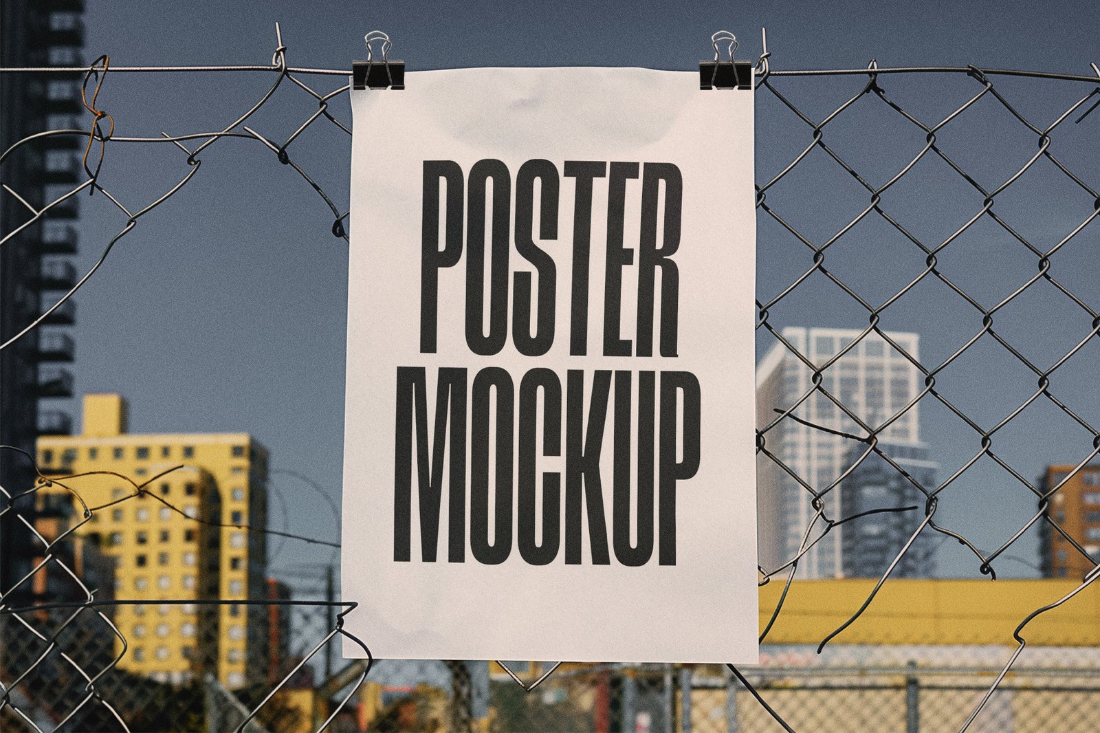 Mockup de Pôster Grunge Urbano
