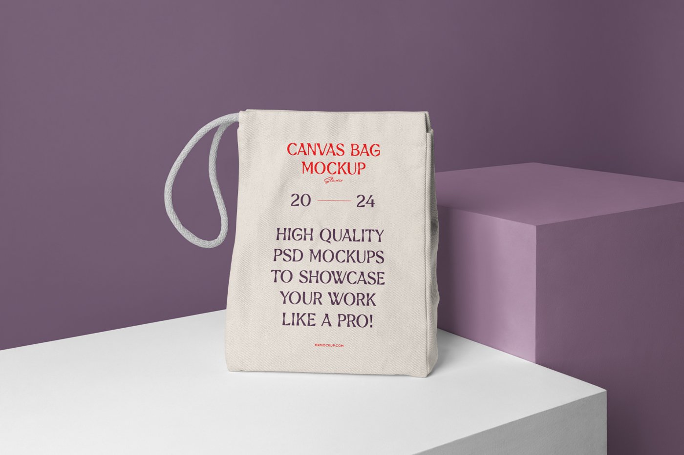 Mockup de Bolsa de Lona Grátis em Caixas