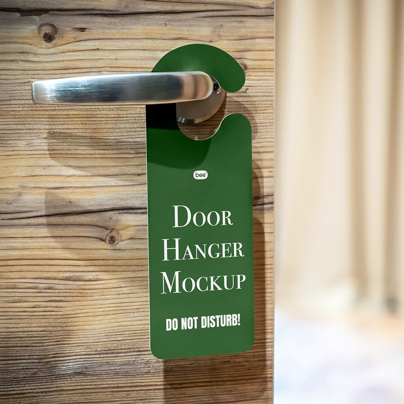 Mockup Grátis de Porta de Hotel