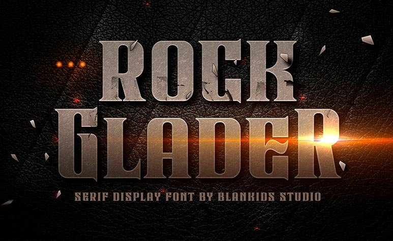 As melhores Fontes Vintage: 35 opções gratuitas e premium • fonte vintage anos 20 rock glader