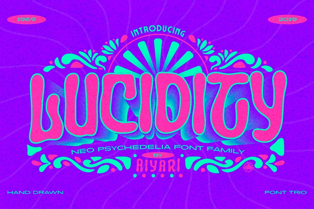 As melhores Fontes Vintage: 35 opções gratuitas e premium • fonte vintage anos 70 lucidity