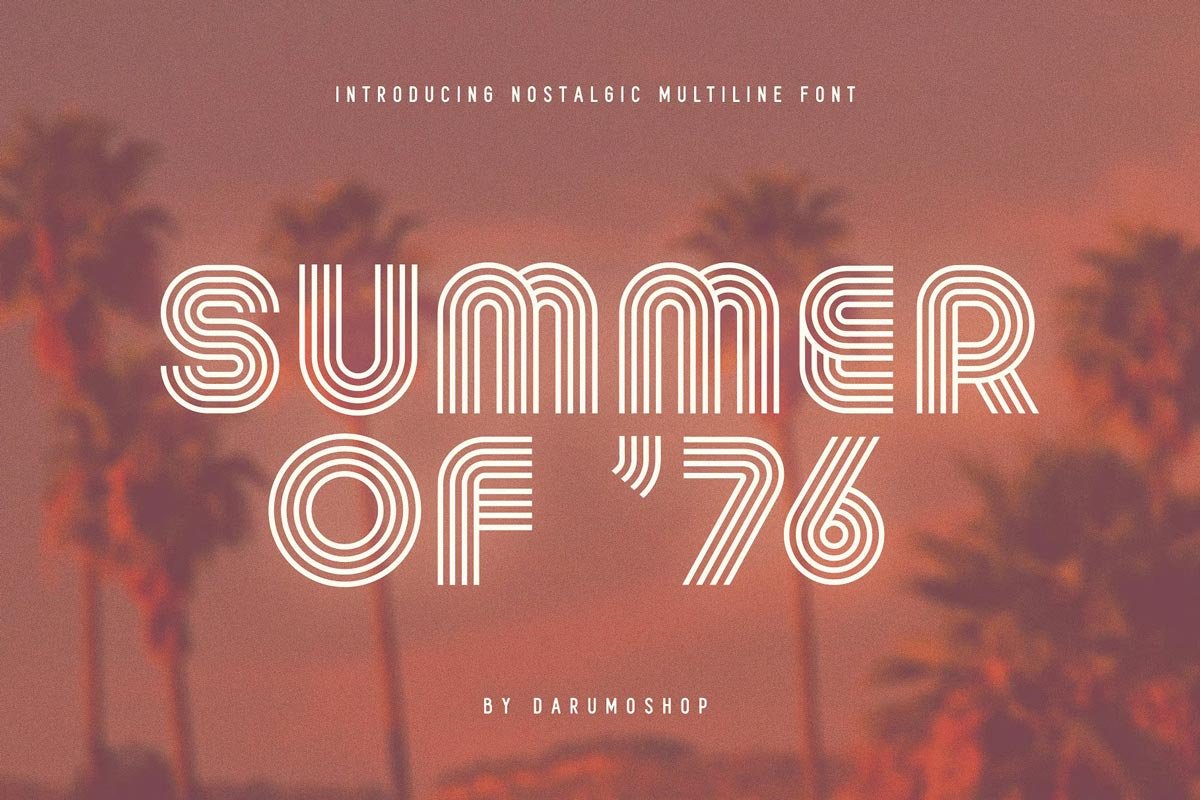 As melhores Fontes Vintage: 35 opções gratuitas e premium • fonte vintage anos 70 summer