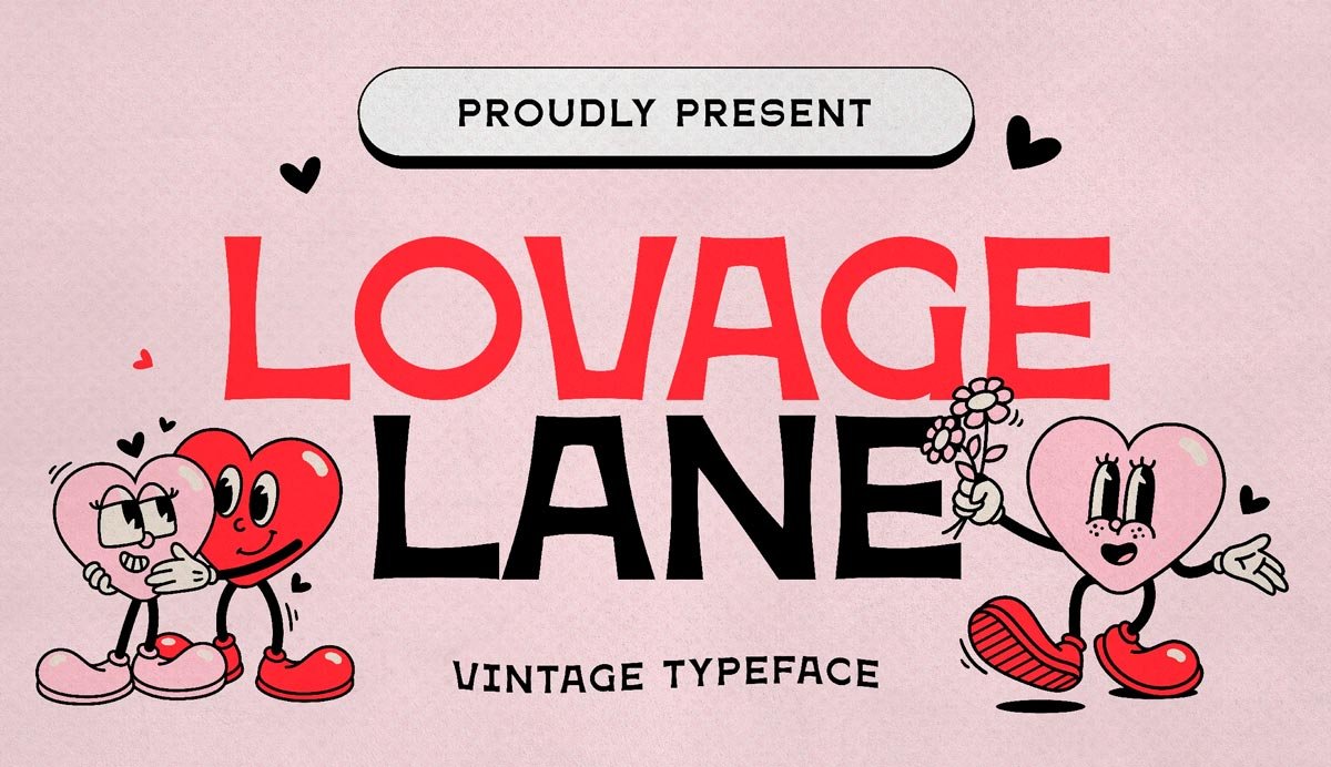 As melhores Fontes Vintage: 35 opções gratuitas e premium • fontes vintage anos 50 lovage