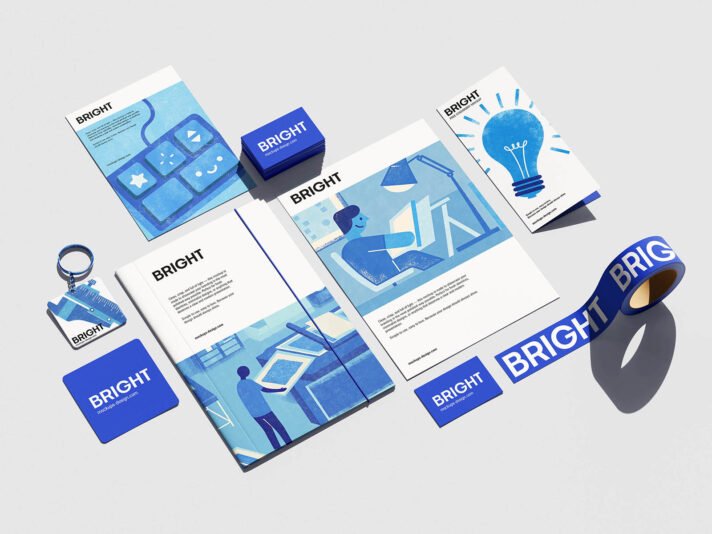 Mockup de papelaria versátil