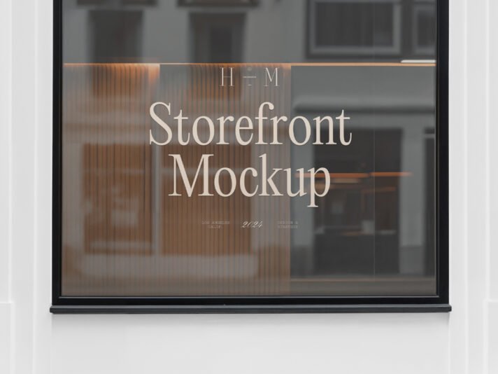 Mockup gratuito de janela em vista frontal