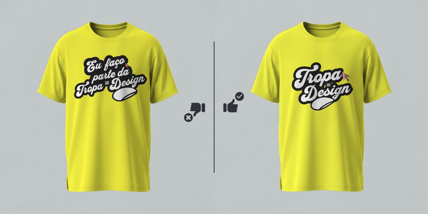 Dica nº2 para Criar Estampas de Camiseta: Use frases curtas e com impacto
