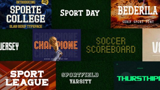 25 Fontes de Futebol gratuitas e premium para seus projetos esportivos • fontes futebol