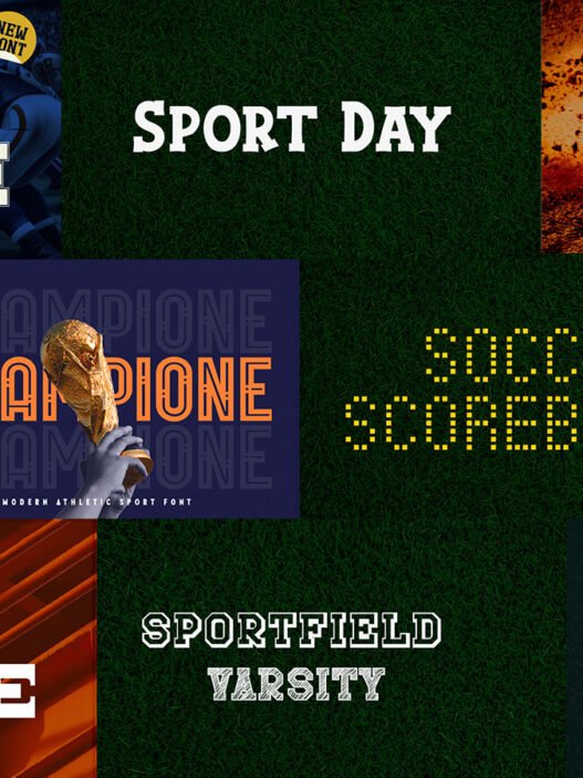 25 Fontes de Futebol gratuitas e premium para seus projetos esportivos • fontes futebol